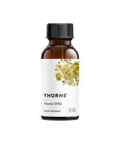 THORNE RESEARCH Vitamin D3+K2 Liquid (30 ml)