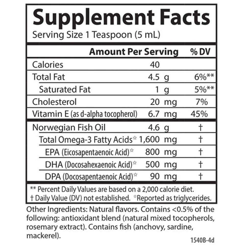 Erittäin hieno kalaöljy, luonnollinen sitruuna - 500 ml - Image 3