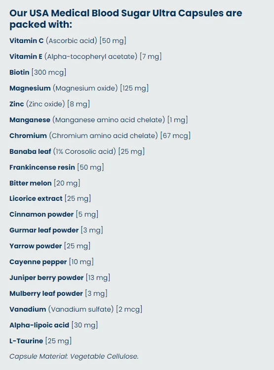 USA Medical - Verensokeri Ultra (60 kapselia) - Image 2