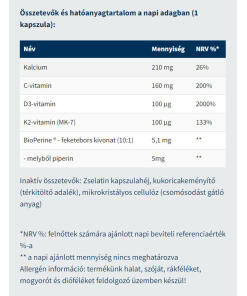 USA Medical - K2+D3-vitamiini Bioperinellä (60 kapselia) - Image 2