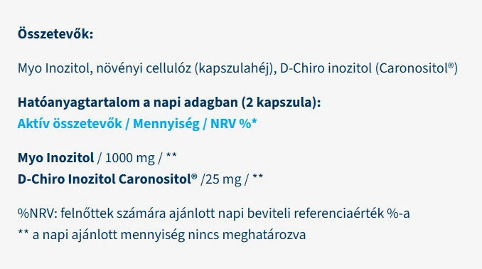 USA Medical - Myo & D-Chiro Inositoli (60 kapselia) - Image 2