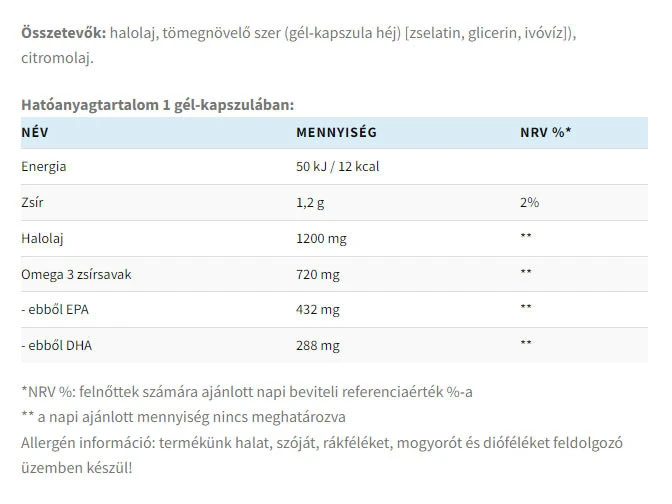 USA Medical Omega-3 Kalaöljy (60 pehmeää kapselia) - Image 2