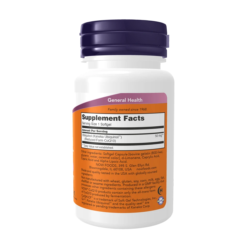 Ubikinoli CoQH-CF - 60 pehmeää kapselia - Image 2
