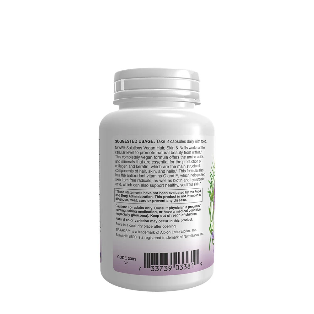 Vegaaninen hiukset, iho ja kynnet - 90 vegaanista kapselia - Image 3