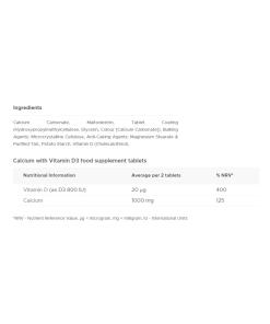 Vitabiotics Ultra Kalsium & D-vitamiini (30 tablettia) - Image 2