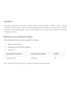 Vitabiotics Ultra Magnesium -tabletit (60 tablettia) - Image 2