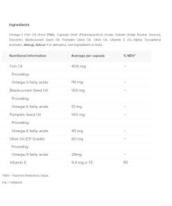 Vitabiotics Ultra Omega 3-6-9 (60 kapselia) - Image 2