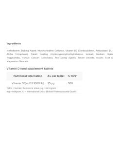 Vitabiotics Ultra D-vitamiini 1000 IU (96 tablettia) - Image 2