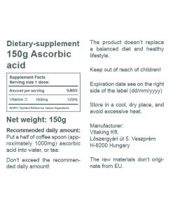 Vitaking - Askorbiinihappojauhe (C-vitamiini) (150 g) - Image 3