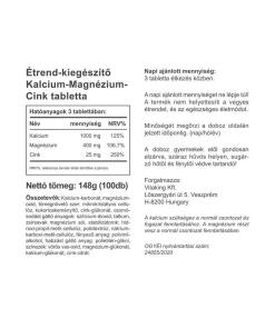 Vitaking CalMag-Zinc (Kalsium + Magnesium + Sinkki) (100 tablettia) - Image 2