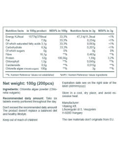 Vitaking - Vitaking Sinivihreä Levä Chlorella 500 mg (200 tablettia) - Image 3