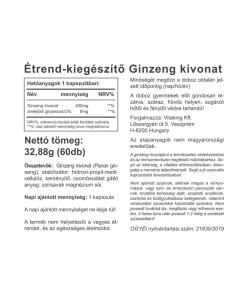 Vitaking - Ginsenguute 100 mg (60 kapselia) - Image 2
