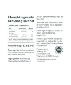 Vitaking - Viinirypäleen siemenuute 400 mg (90 kasviskapselia) - Image 2