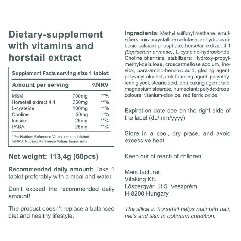 Vitaking - Vitaking Hiukset, Iho & Kynnet -vitamiini (60 tablettia) - Image 3