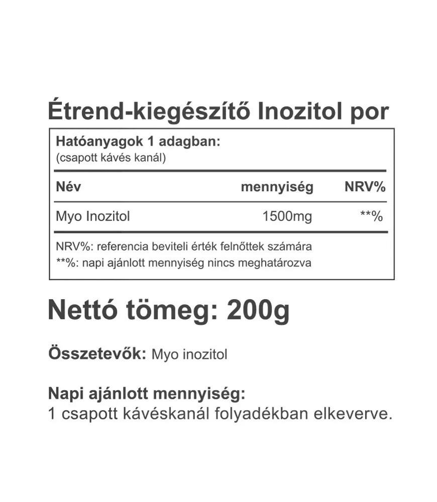 Vitaking - Vitaking Inositoli 100 % puhdasta jauhetta (200 g) - Image 2