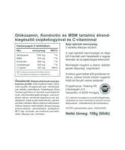 Vitaking - Nivelten hoitoon: Glukosamiini + Kondroitiini + MSM (60 tablettia) - Image 2