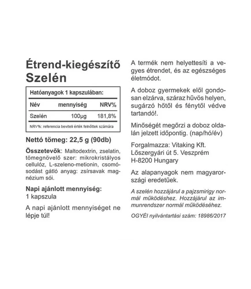Vitaking - Seleeni Select (90 kapselia) - Image 2