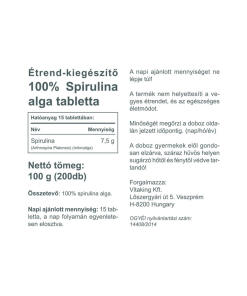 Vitaking - Vitaking Spirulina-levä 500 mg (200 tablettia) - Image 2