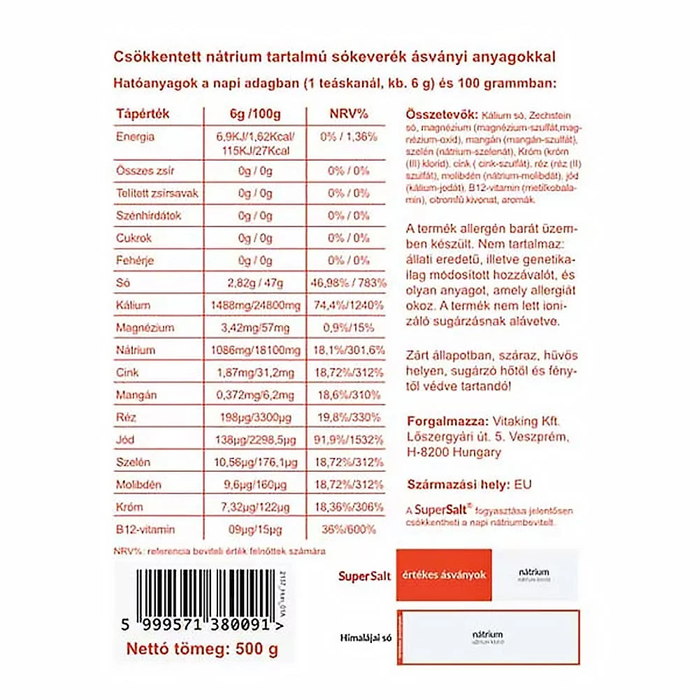Vitaking - Vitaking SuperSalt® - Mineraalisuola (500 g) - Image 2