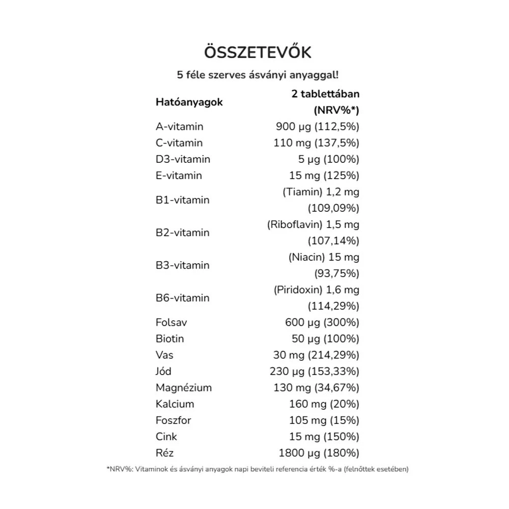 Vitaking - Toisen raskauskolmanneksen monivitamiini (60 tablettia) - Image 2