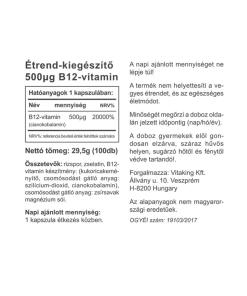Vitaking - Vitamiini B-12 500 mcg (100 kapselia) - Image 2