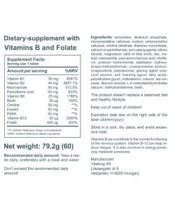 Vitaking - Vitamiini B-50 -kompleksi (60 tablettia) - Image 3