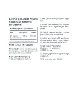 Vitaking - Vitamiini B1 100 mg (60 kapselia) - Image 2