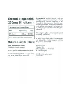 Vitaking - Vitamiini B1 250 mg (100 tablettia) - Image 2