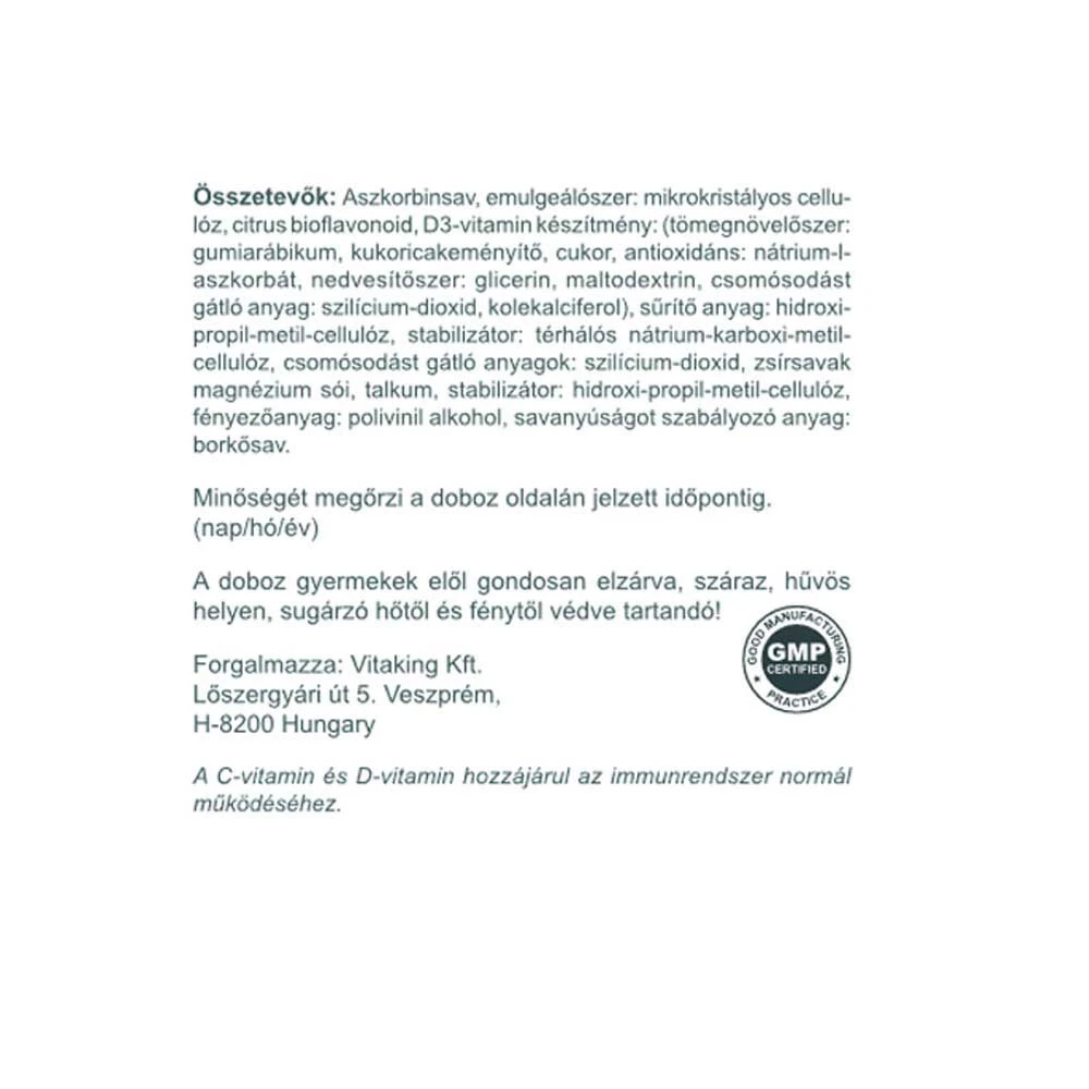 Vitaking - Vitamiini C-1000 + D-4000 (200 tablettia) - Image 3
