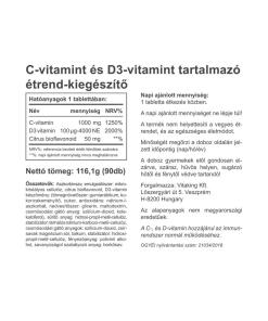 Vitaking - Vitamiini C-1000 + D-4000 (90 tablettia) - Image 2