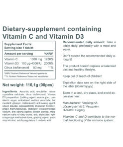 Vitaking - Vitamiini C-1000 + D-4000 (90 tablettia) - Image 3