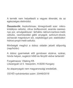 Vitaking - Vitaking C-vitamiini 1000 mg, sisältää 50 mg sitrusbioflavonoideja ja acerolaa (200 tablettia) - Image 3