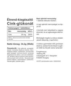 Vitaking Sinkkiglukonaatti 25 mg (90 tablettia) - Image 2