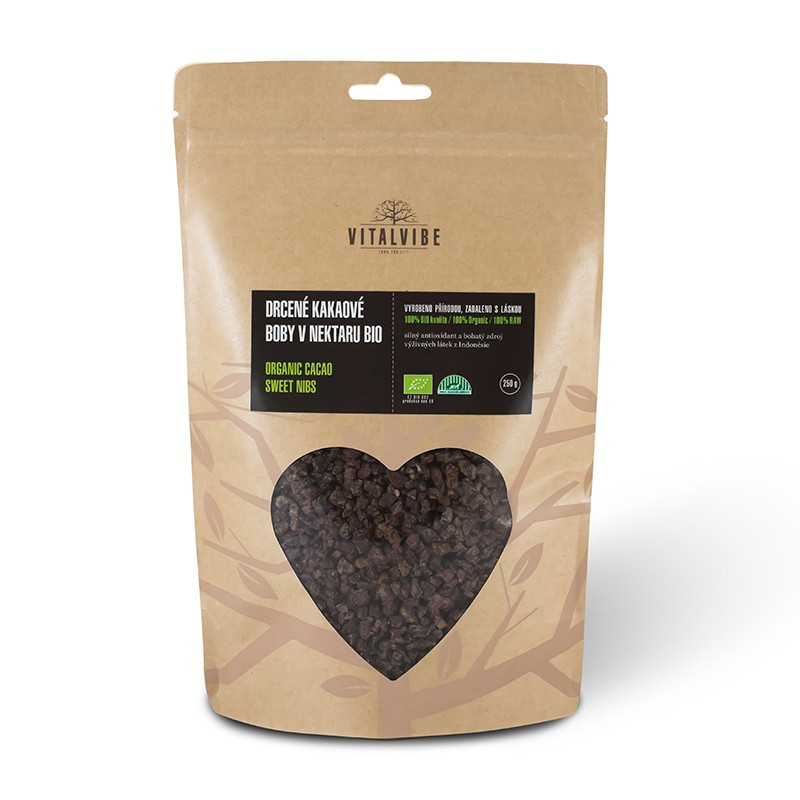Vitalvibe - Cacao Nibs Criollo in Coconut Nectar Organic