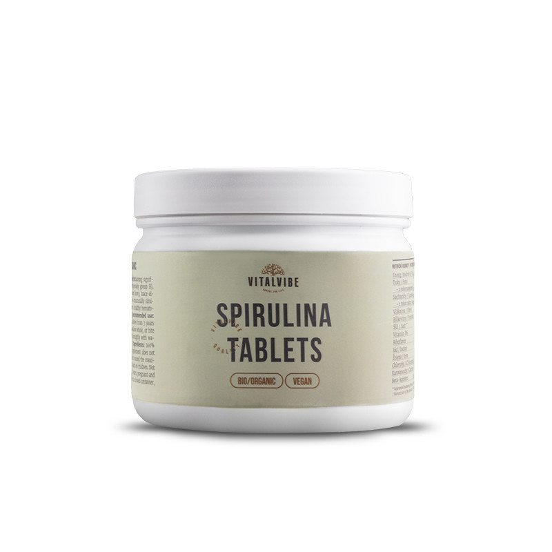 Vitalvibe - ALE: Luomu Spirulina-tabletit, viimeinen käyttöpäivä 30.11.2025