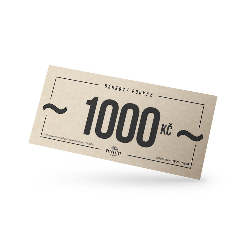 Vitalvibe - Lahjakortti 1000 CZK