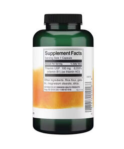 Vitamiini B-1 (tiamiini), 100 mg - 250 kapselia - Image 3