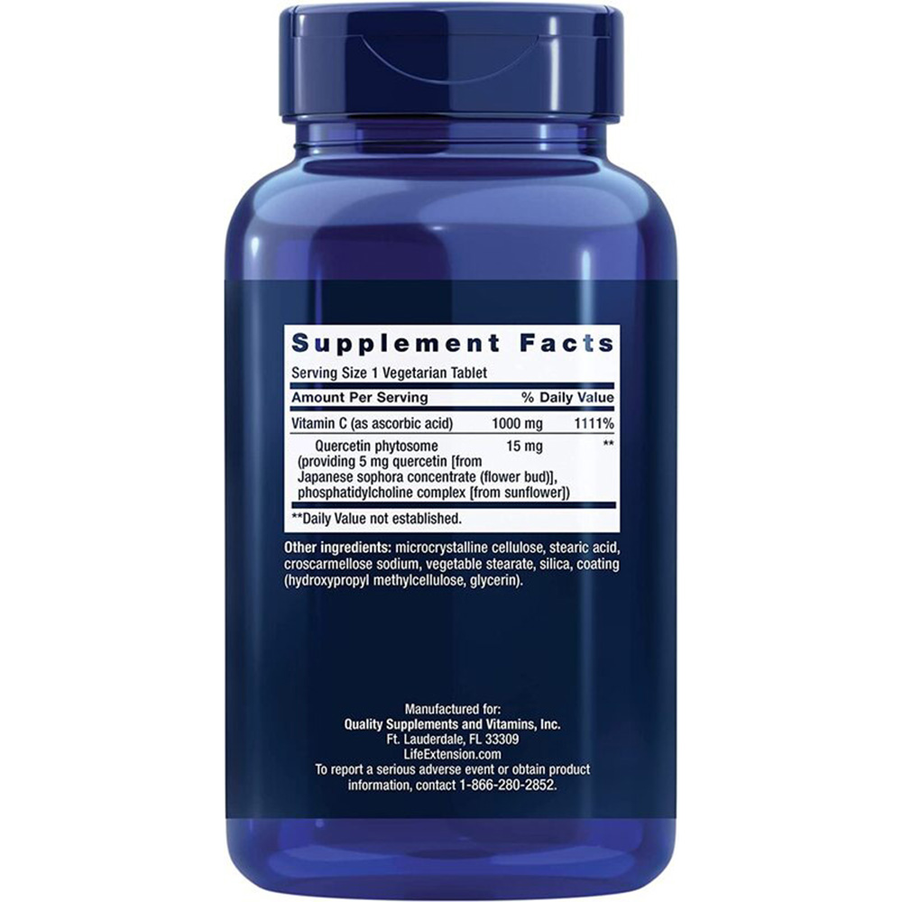 C-vitamiini ja Bio-Quercetin Phytosome - 250 kasvissyöjätablettia - Image 5