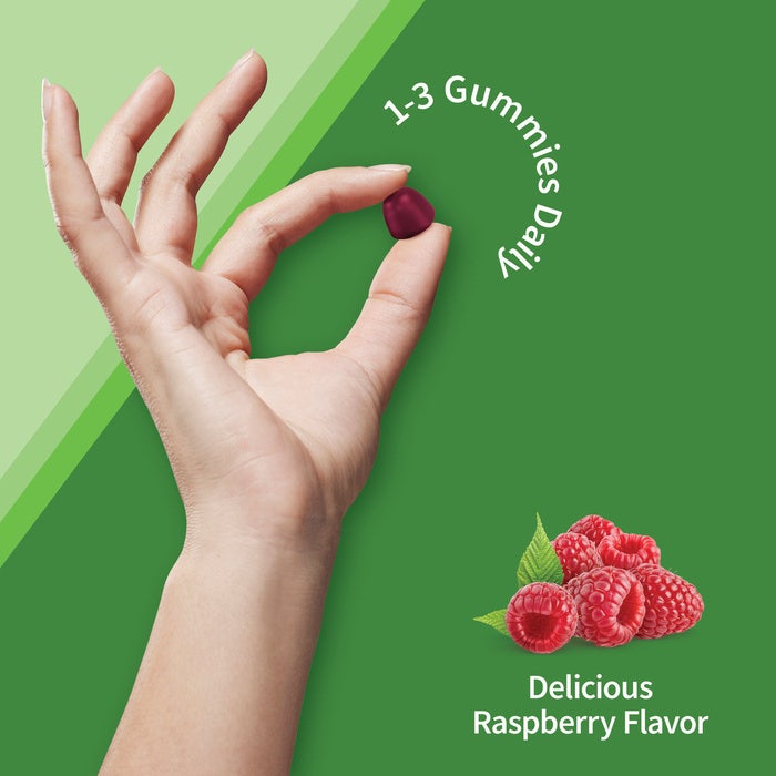 Vitaminikoodi Kalsium & Magnesium -geelipalat, Vadelma - 60 geelipalaa - Image 3