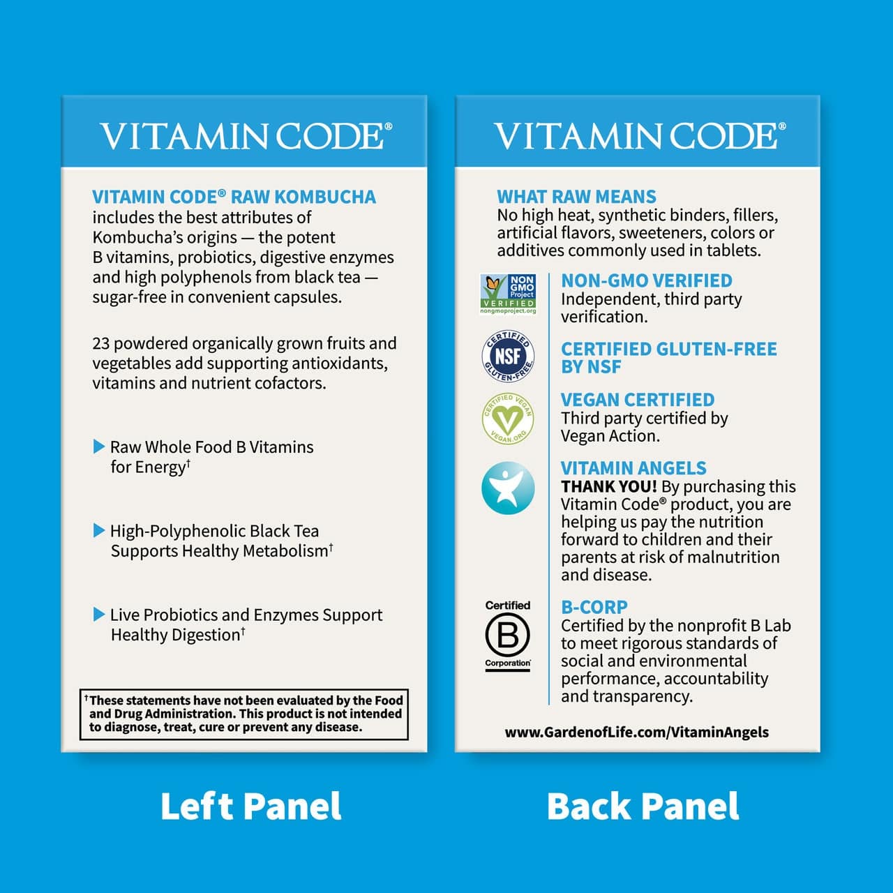 Vitaminikoodi Raaka Kombutša - 60 kasviskapselia - Image 3