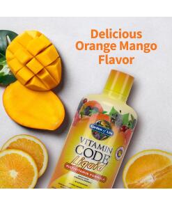 Vitaminikoodi nestemäinen monivitamiini, appelsiini mango - 900 ml - Image 6