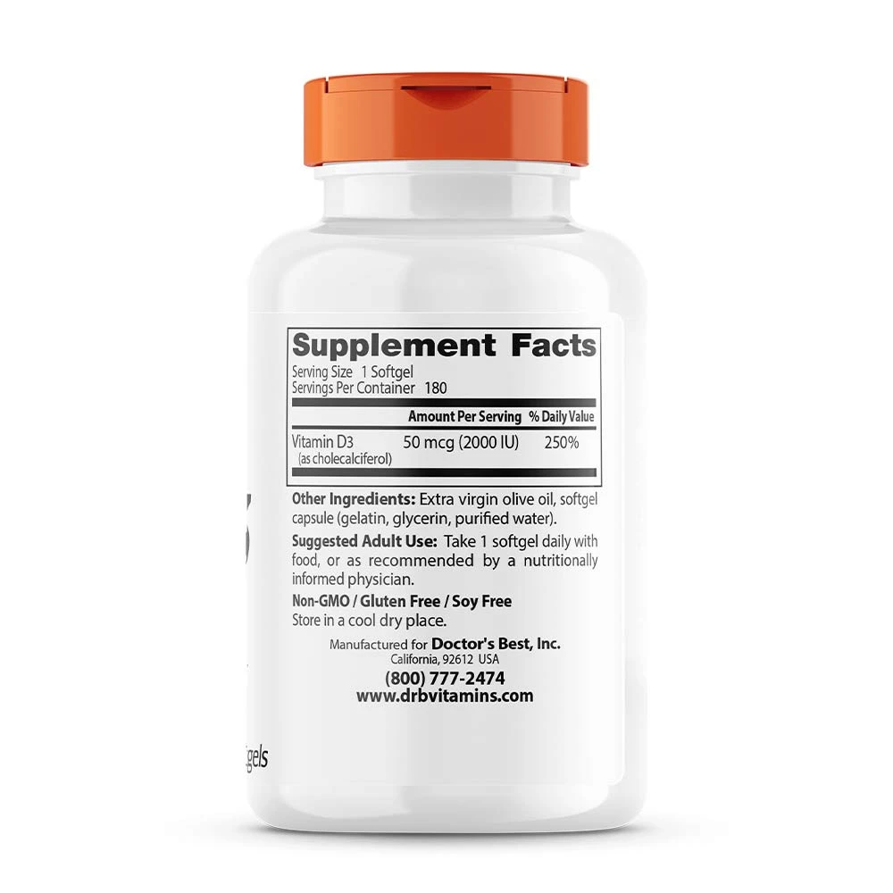 2000 IU - 180 softgels