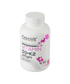 OstroVit - D3-vitamiini + K2 - 90 pehmeää kapselia - Image 3