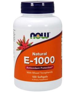 Vitamin E-1000 - Natural (Mixed Tocopherols) - 100 softgels