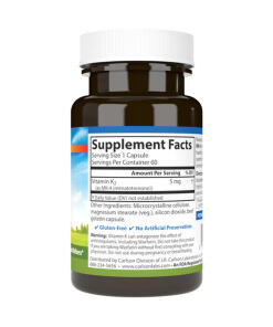 Vitamiini K2 MK-4, 5 mg - 60 kapselia - Image 3