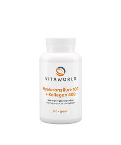 Vitaworld Hyaluronic Acid 100 + Collagen 400 (120 Capsules)