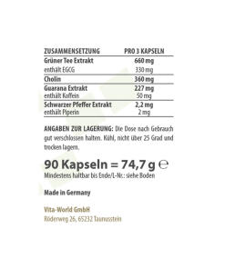 Vitaworld - Elintärkeä aineenvaihdunta (90 kapselia) - Image 2