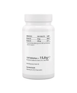 Vitaworld - Vitaworld D3-vitamiini 2000 IU + K2 MK7 200 mcg (120 tablettia) - Image 2