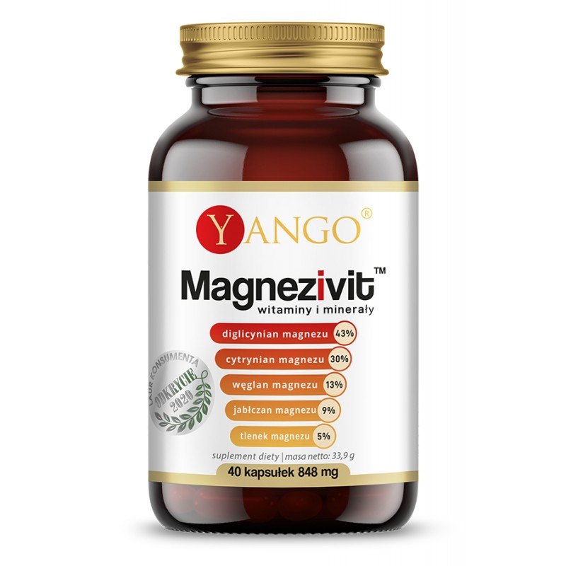 Yango - YANGO Magnesiumvit - magnesium ja mineraalit (40 kapselia)