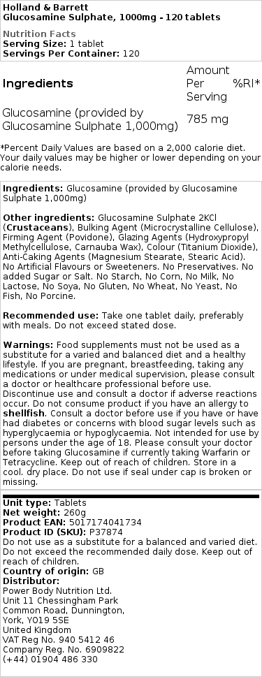 Glukosamiinisulfaatti - Image 2